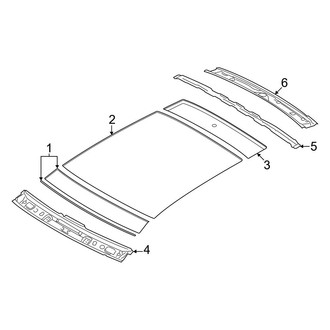 Hyundai OE - Roof & Components (With Panoramic Roof), (Limited)