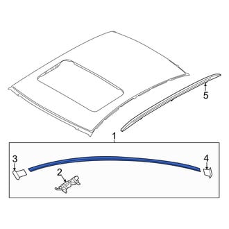 Hyundai OE - Left Roof Molding