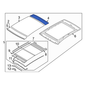 Hyundai OE - Rear Roof Panel Glass