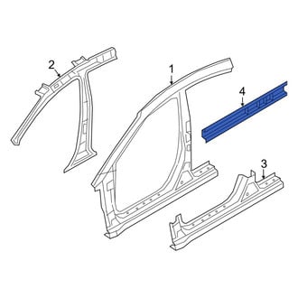 Hyundai OE - Left Rocker Panel Reinforcement