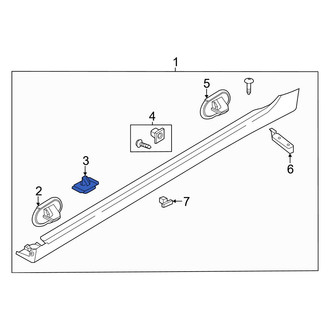 Hyundai OE - Rocker Panel Molding Clip