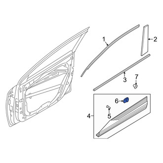 Hyundai OE - Door Molding Clip