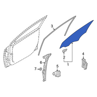 Hyundai OE - Front Left Door Glass