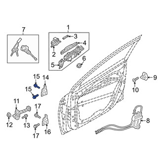 Hyundai OE - Upper Outer Door Hinge Bolt