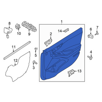 Hyundai OE - Rear Right Outer Door Outer Panel