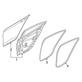 Hyundai OE - Rear Door - Door & Components