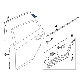 Hyundai OE - Rear Right Rearward Door Applique
