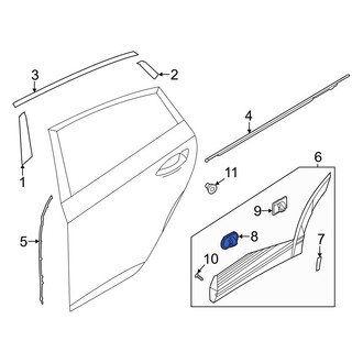 Hyundai OE - Door Molding Clip