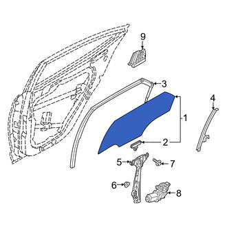 Hyundai OE - Front Left Door Glass
