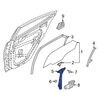 Hyundai OE - Rear Left Window Regulator