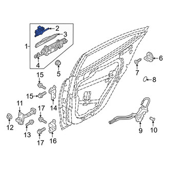 Hyundai OE - Rear Right Door Lock Actuator Motor