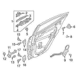 Hyundai OE - Front Left Outer Exterior Door Handle