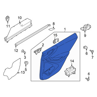 Hyundai OE - Front Left Outer Door Outer Panel