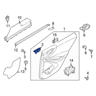 Hyundai OE - Front Left Inner Interior Door Handle