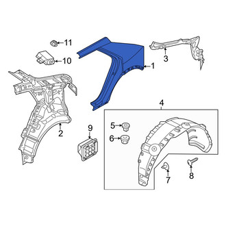 Hyundai OE - Rear Left Outer Quarter Panel