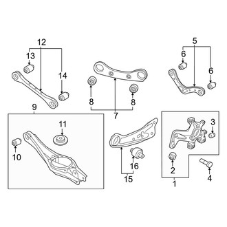Hyundai OE - Rear Suspension - Suspension Components