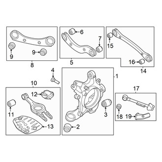 Hyundai OE - Rear Suspension - Suspension Components (Base)