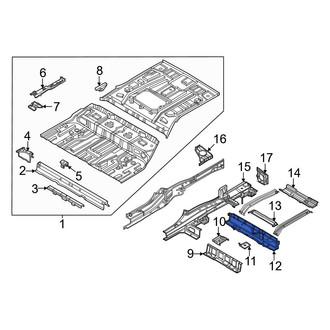 Hyundai OE - Rear Center Floor Pan Crossmember
