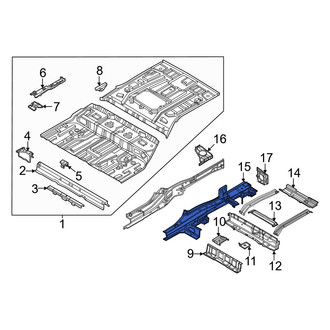 Hyundai OE - Rear Left Frame Side Member
