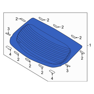 Hyundai OE - Rear Liftgate Glass