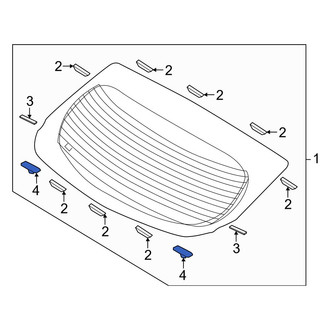 Hyundai OE - Back Glass Spacer