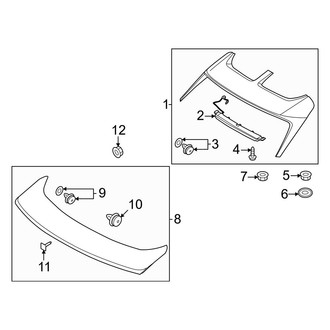 Hyundai OE - Lift Gate - Spoiler (Limited / SEL)
