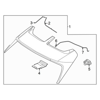 Hyundai OE - Lift Gate - Spoiler
