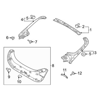 Hyundai OE - Lift Gate - Interior Trim