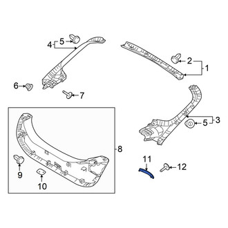 Hyundai OE - Rear Liftgate Pull Handle