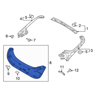 Hyundai OE - Rear Lower Liftgate Trim