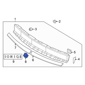 Hyundai OE - Rear Center Tail Light Bezel