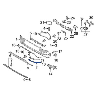 Hyundai OE - Front Center Bumper Trim