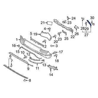 Hyundai OE - Rear Left Upper Bumper Cover Bracket