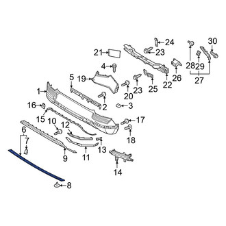 Hyundai OE - Rear Bumper Splash Shield
