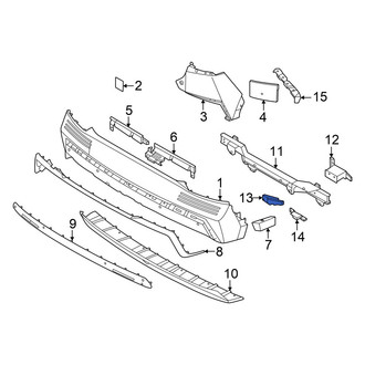 Hyundai OE - Rear Inner Bumper Impact Bar Bracket