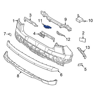 Hyundai OE - Rear Inner Bumper Impact Bar Bracket