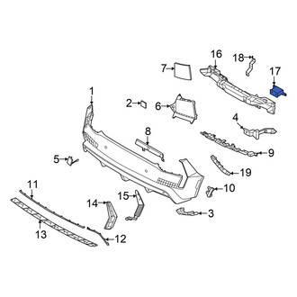 Hyundai OE - Rear Right Bumper Impact Bar Bracket