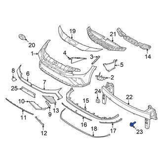 Hyundai OE - Bumper Impact Bar Bolt