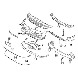 Hyundai OE - Bumper Cover Screw