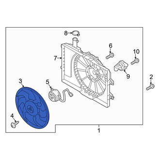 Hyundai OE - Engine Cooling Fan Blade