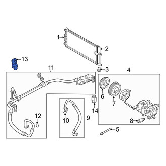 Hyundai OE - A/C Refrigerant Pressure Sensor