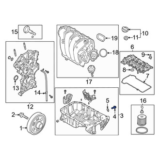 Hyundai OE - Engine Oil Drain Plug