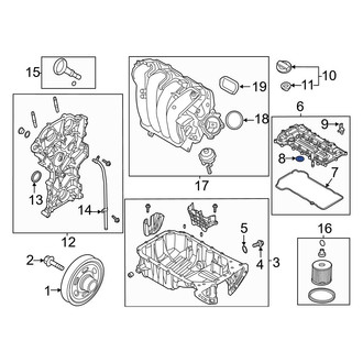 Hyundai OE - Engine Valve Cover Washer Seal