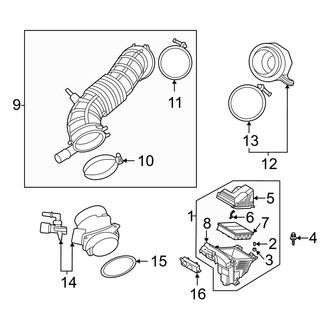 Hyundai OE - Air Filter Housing Clamp