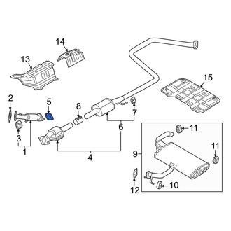 Hyundai OE - Rear Exhaust Muffler Gasket