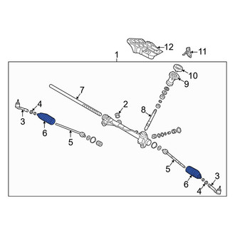 Hyundai OE - Rack and Pinion Bellows