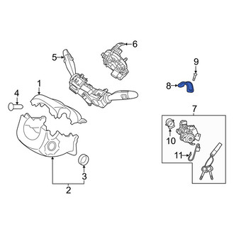 Hyundai OE - Ignition Lock Cylinder Clamp