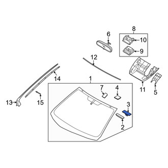 Hyundai OE - Windshield Spacer