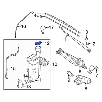 Hyundai OE - Front Washer Fluid Reservoir Cap