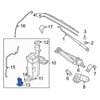 Hyundai OE - Windshield Washer Pump